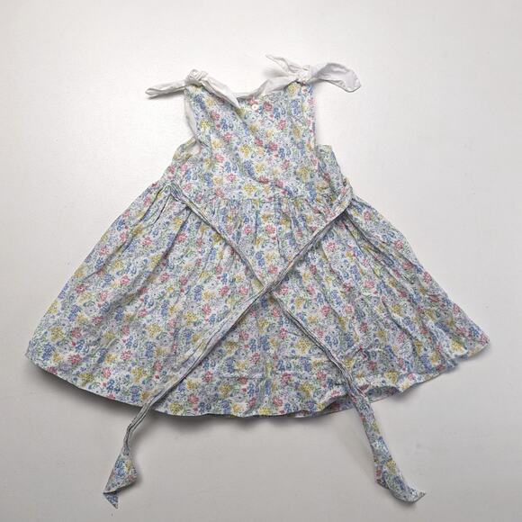 Ralph Lauren Dress Girls Size 24m Blue Floral Sundress - Picture 3 of 5